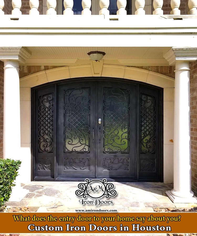11 Double Iron Doors with Sidelights