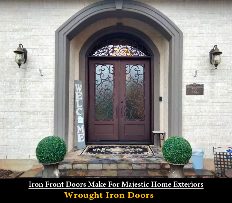 24 Iron Front Doors Make For Majestic Home Exteriors